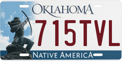 OK license plate 715TVL