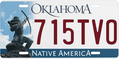 OK license plate 715TVO