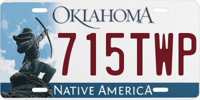 OK license plate 715TWP