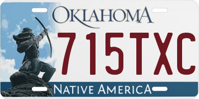 OK license plate 715TXC