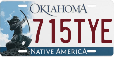 OK license plate 715TYE