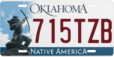 OK license plate 715TZB