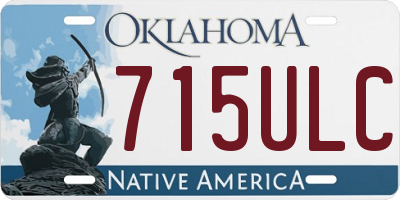 OK license plate 715ULC