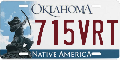 OK license plate 715VRT