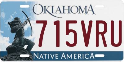 OK license plate 715VRU