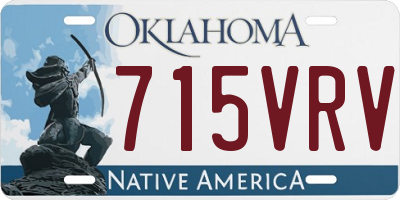 OK license plate 715VRV