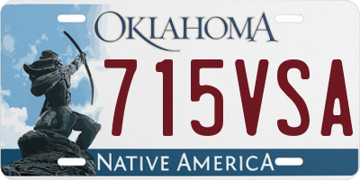 OK license plate 715VSA