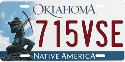 OK license plate 715VSE