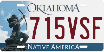 OK license plate 715VSF