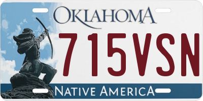 OK license plate 715VSN