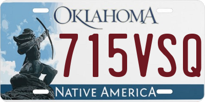 OK license plate 715VSQ