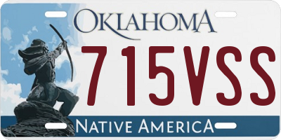 OK license plate 715VSS