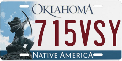 OK license plate 715VSY
