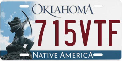 OK license plate 715VTF