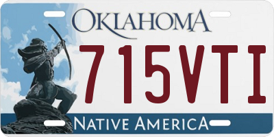 OK license plate 715VTI