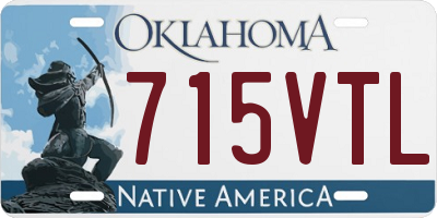 OK license plate 715VTL