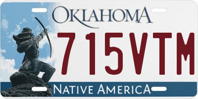OK license plate 715VTM