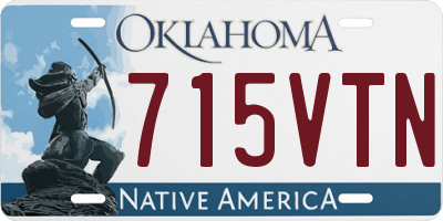 OK license plate 715VTN