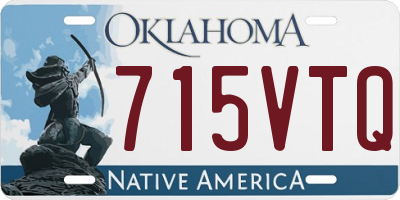 OK license plate 715VTQ