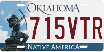 OK license plate 715VTR