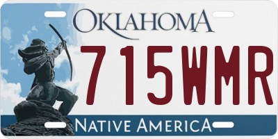 OK license plate 715WMR