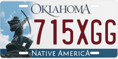 OK license plate 715XGG