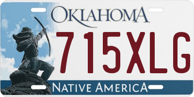 OK license plate 715XLG