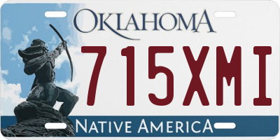 OK license plate 715XMI