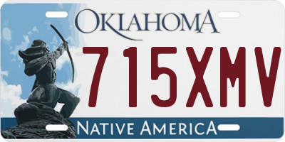 OK license plate 715XMV