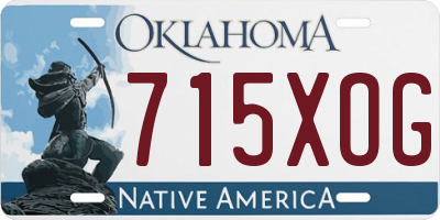 OK license plate 715XOG