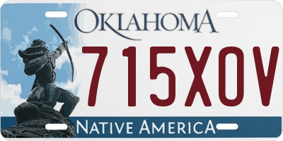 OK license plate 715XOV