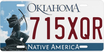 OK license plate 715XQR