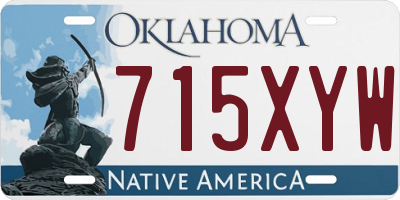 OK license plate 715XYW