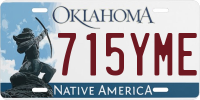 OK license plate 715YME