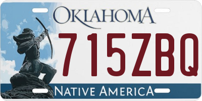 OK license plate 715ZBQ
