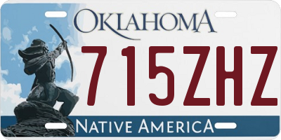 OK license plate 715ZHZ