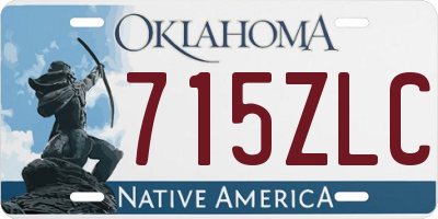 OK license plate 715ZLC