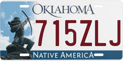 OK license plate 715ZLJ