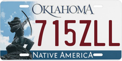 OK license plate 715ZLL