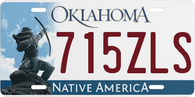 OK license plate 715ZLS