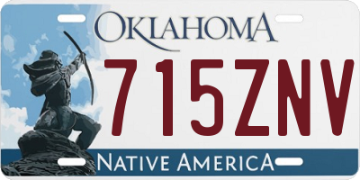 OK license plate 715ZNV