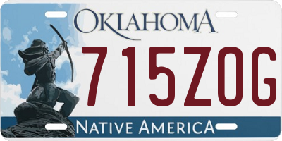 OK license plate 715ZOG