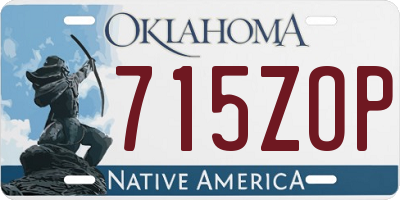 OK license plate 715ZOP