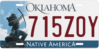 OK license plate 715ZOY
