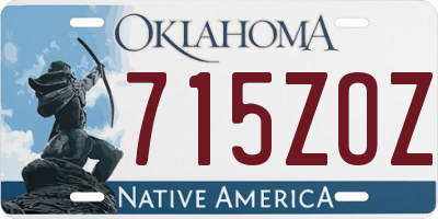 OK license plate 715ZOZ