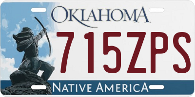 OK license plate 715ZPS