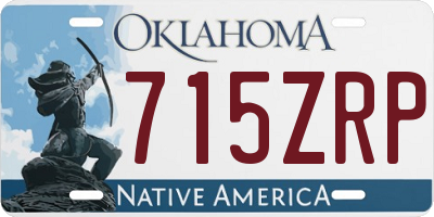 OK license plate 715ZRP