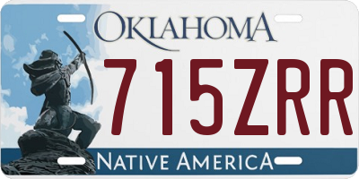 OK license plate 715ZRR