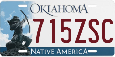 OK license plate 715ZSC