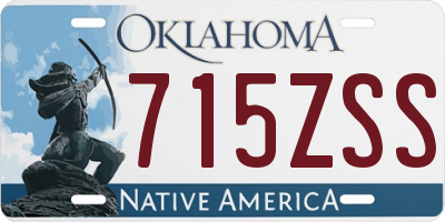 OK license plate 715ZSS